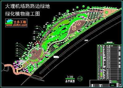 某厂前绿化总平面图免费下载 - 园林绿化及施工