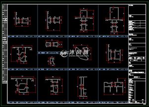 16層住宅鋁合金門窗及百葉窗格柵施工圖